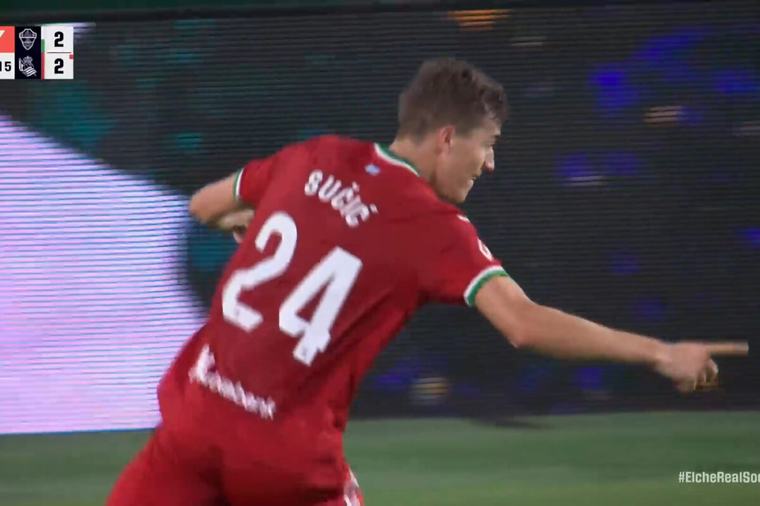 Ne pomaže isključenje ni gol grudima, Sosijedad odneo bodove
