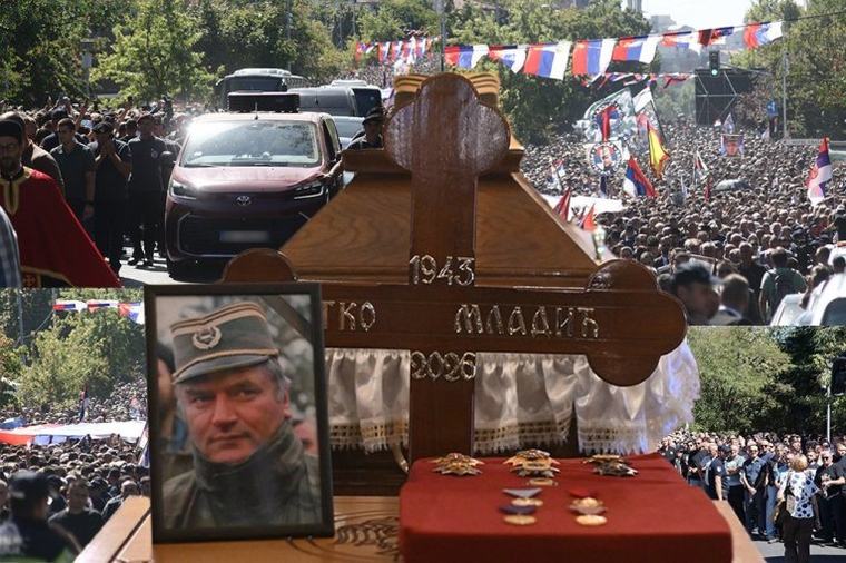 SRPSKA SE OPRAŠTA OD GENERALA MLADIĆA! Širom zemlje pale se sveće i služi pomen