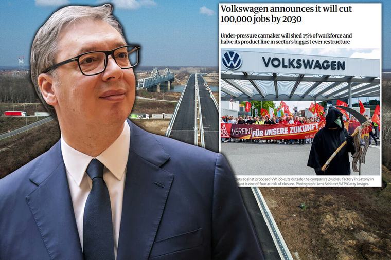 DOK FOLKSVAGEN GASI 100.000 RADNIH MESTA, SRBIJA OTVARA NOVA ZAHVALJUJUĆI MUDROJ VUČIĆEVOJ POLITICI: Četiri fabrike giganta u Nemačkoj pred zatvaranjem