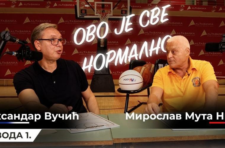 Vučić s Mutom u "PodkAVstu": "Braća se posvađaju i nema basketa" i "Vučiću, drži se ti politike" VIDEO