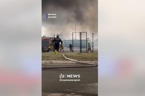 Napadnuto skladište SZO kod Kijeva: Gust dim diže se na snimcima sa lica mesta