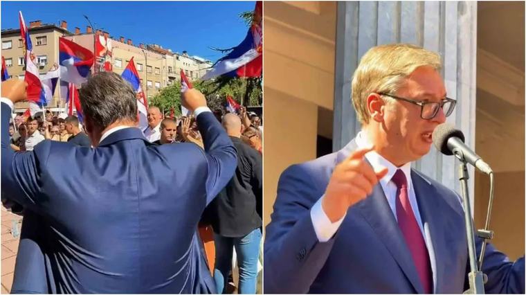 Orilo se - odlazi, odlazi: Vučić boravio u Nišu, policija gurala građane i razdvajala demonstrante, letela i jaja VIDEO