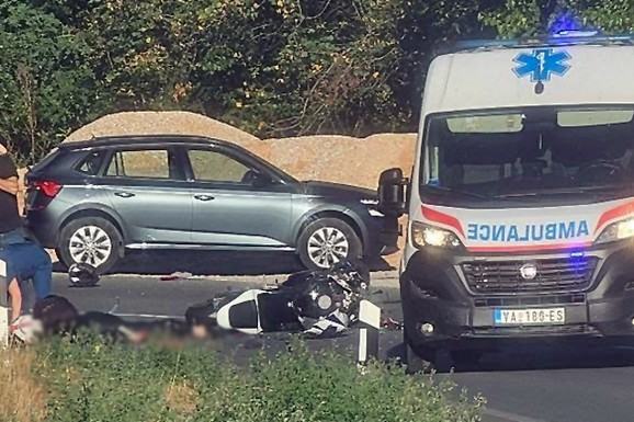 (FOTO) TEŠKA NESREČA KOD ČAČKA, OSOBA LEŽI BEZ SVESTI? Hitna na licu mesta, obustavljen saobraćaj