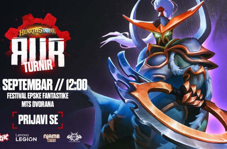 Prijavite se na RUR Hearthstone Turnir u sklopu Festivala Epske Fantastike