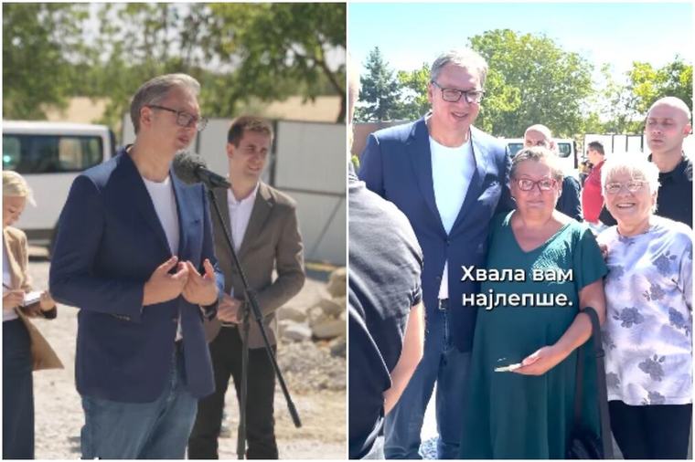 "KAKVE KRALJICE" Žene se zaletele prema Vučiću u Zapadnobačkom okrugu, usledila HIT REAKCIJA: Hvala vam za slikanje, predivne ste (VIDEO)